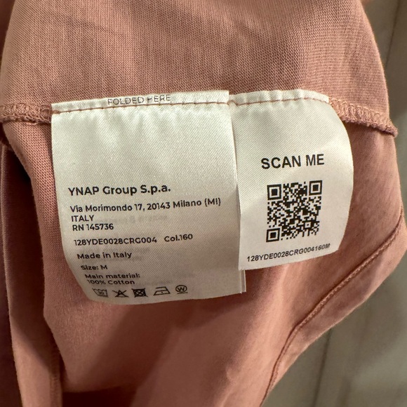 8 by Yoox pink flutter sleeve top - Picture 6 of 8